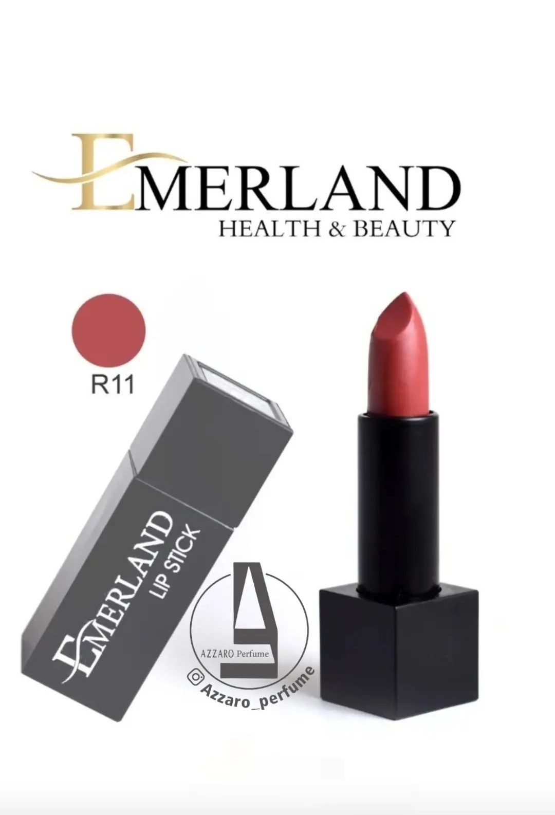 رژ لب جامد مات امرلند شماره R11-فروشگاه اینترنتی آرایشی بهداشتی آزارو