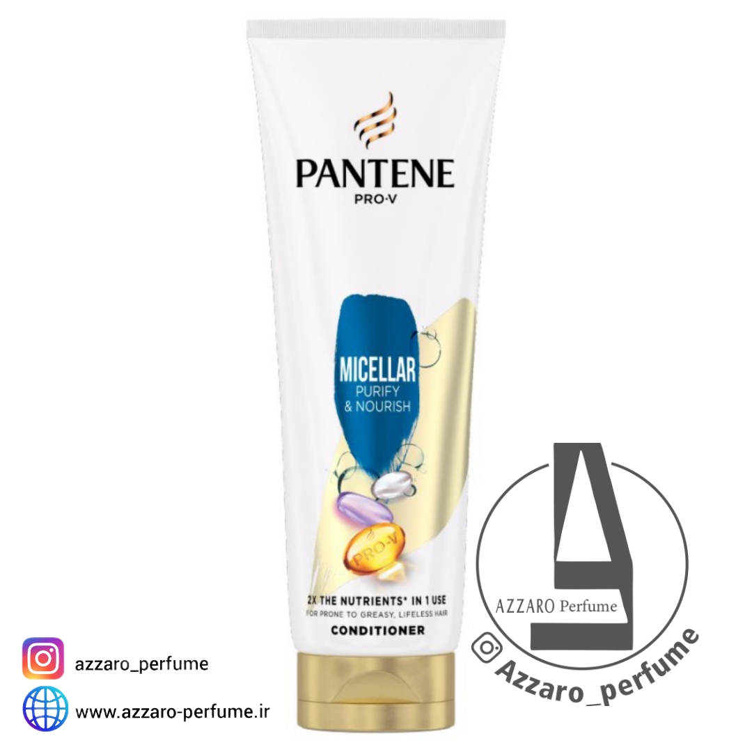 ماسک مو و نرم کننده مو پنتن Micellar Purify & Nourish حجم 200 میل-فروشگاه اینترنتی آرایشی بهداشتی آزارو