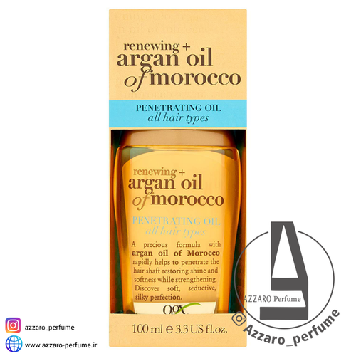 روغن مو آرگان او جی ایکس OGXExtra Penetrating OIl OGX حجم 100 میل-فروشگاه اینترنتی آرایشی بهداشتی آزارو