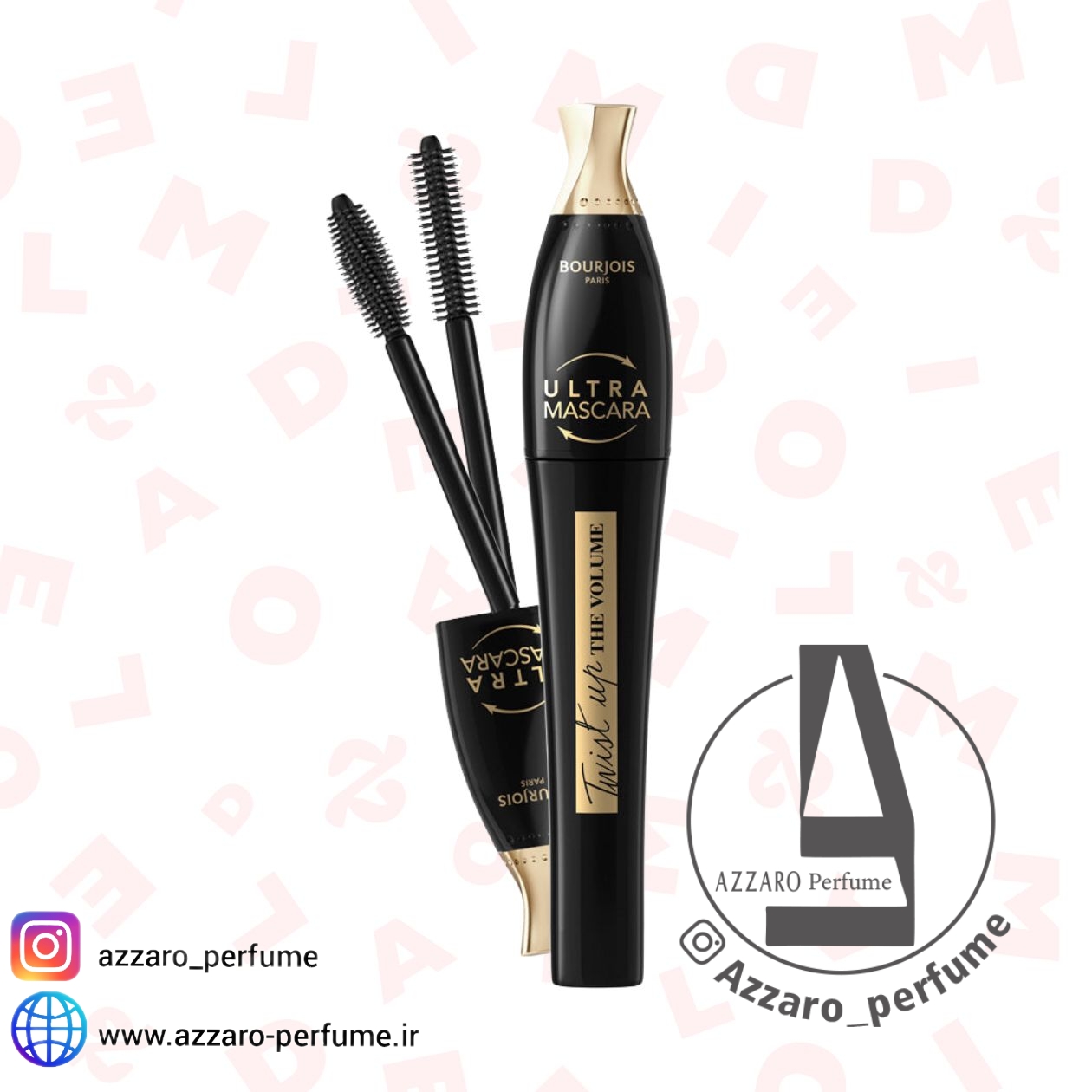 ریمل دو سر بورژوا مدل Twist Up The Volume Ultra Black-فروشگاه اینترنتی آرایشی بهداشتی آزارو 