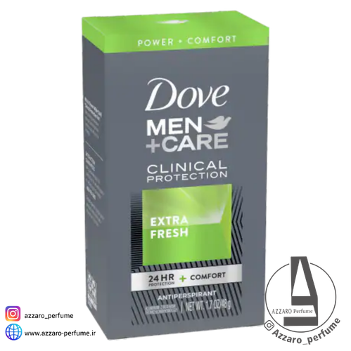 مام مردانه کلینیکال داو Extra Fresh حجم 48 گرم-فروشگاه اینترنتی آرایشی بهداشتی آزارو 