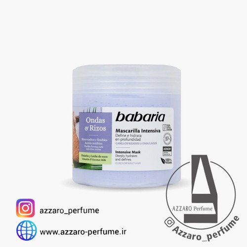 ماسک مو مخصوص موهای نازک و فر و مجعد باباریا ondas rizos حجم 400 میل-فروشگاه اینترنتی آرایشی بهداشتی آزارو 