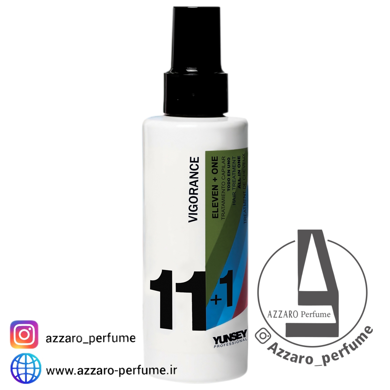 اسپری مو احیا کننده 11+1 یانسی ویگورانس 150 میل-فروشگاه اینترنتی آرایشی بهداشتی آزارو 