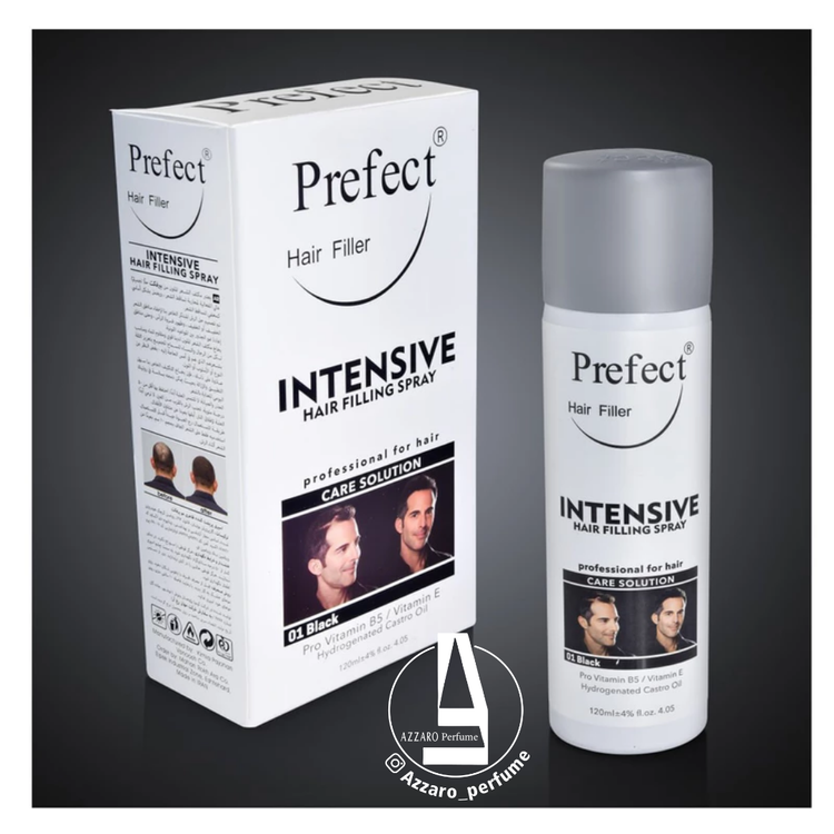 اسپری پرپشت کننده مو پرفکت رنگ مشکی شماره 01 حجم 120-فروشگاه اینترنتی آرایشی بهداشتی آزارو میل رنگ