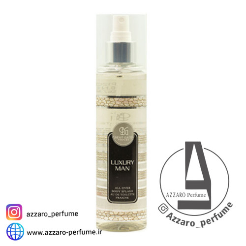 بادی اسپلش مردانه بست گیت مدل Luxury man حجم 240 میل-فروشگاه اینترنتی آرایشی بهداشتی آزارو 