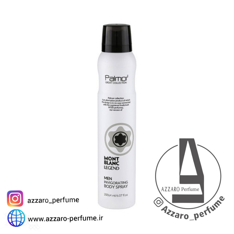 اسپری پالمور مونت بلانک لجند مردانه حجم 200میل-فروشگاه اینترنتی آرایشی بهداشتی آزارو 