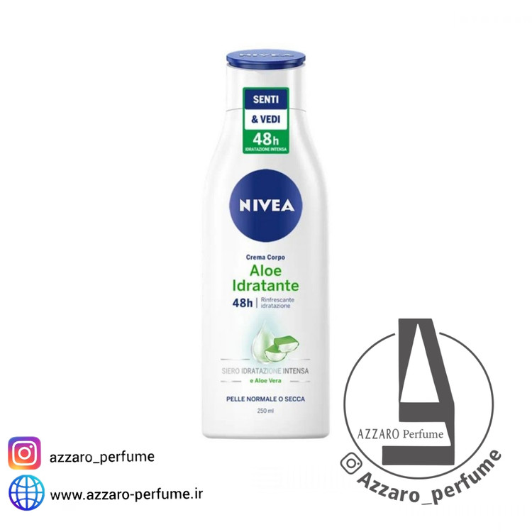 لوسیون بدن آبرسان نیوآ حاوی آلوئه ورا حجم 250 میل-فروشگاه اینترنتی آرایشی بهداشتی آزارو 