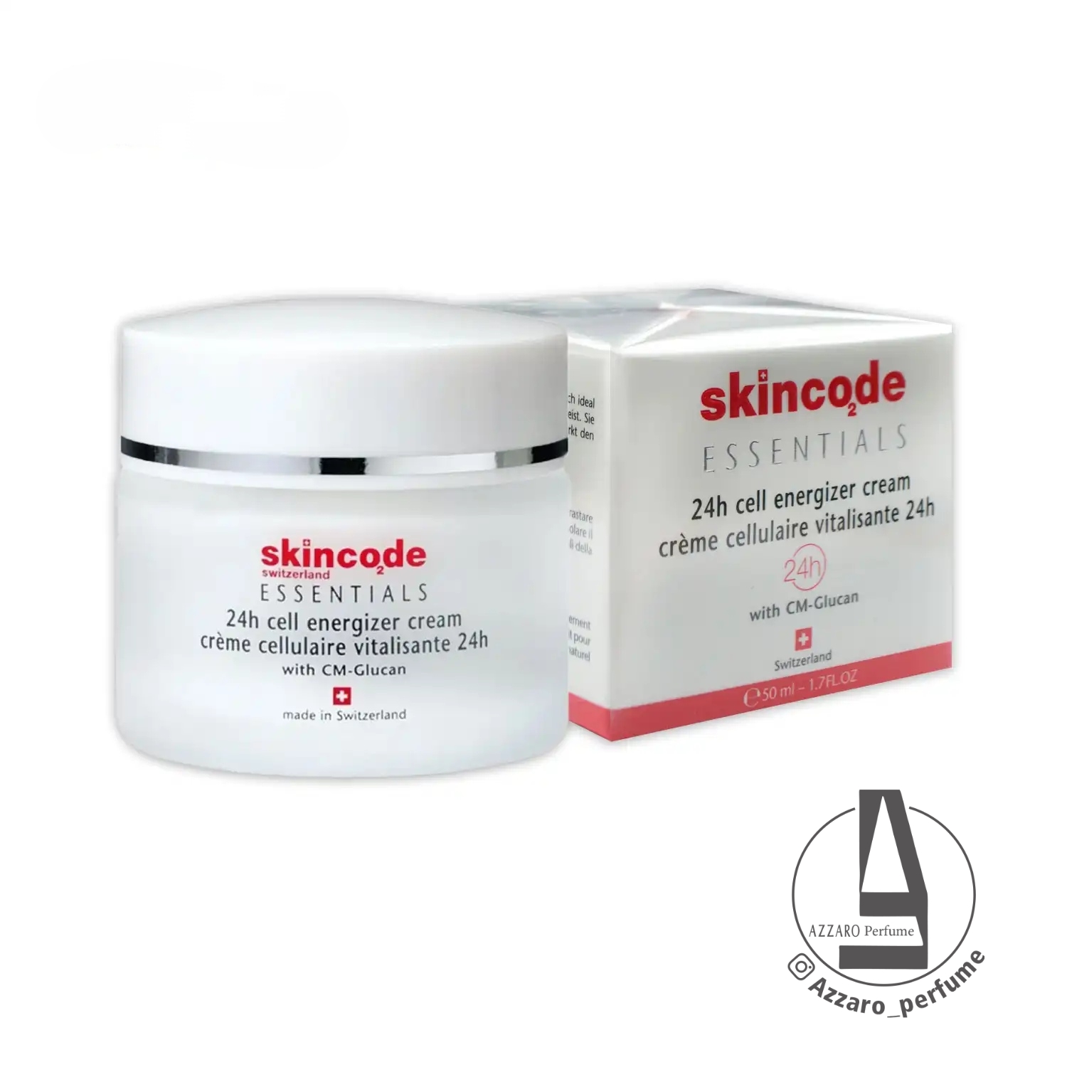 کرم آبرسان و انرژی زا 24 ساعته اسکین کد Skincode حجم 50 میلی لیتر_فروشگاه اینترنتی آرایشی بهداشتی آزارو در شیراز 