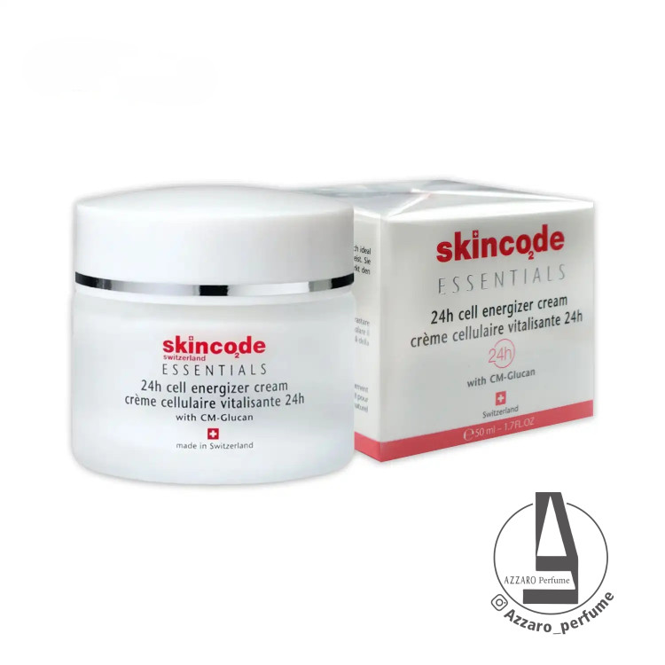 کرم آبرسان و انرژی زا 24 ساعته اسکین کد Skincode حجم 50 میلی لیتر_فروشگاه اینترنتی آرایشی بهداشتی آزارو در شیراز 