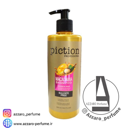 شامپو مو پیکشن مدل ماکادمیا بدون سولفات حجم 500 میلی لیتر-فروشگاه اینترنتی آرایشی بهداشتی آزارو