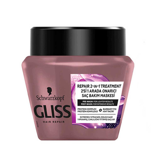 ماسک مو گلیس مدل REPAIR 2IN1 حجم 300 میلی لیتر-فروشگاه اینترنتی آرایشی بهداشتی آزارو 