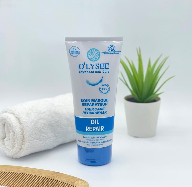 ماسک ترمیم کننده فوق قوی مو OLYSEE اولیسه فرانسه حجم 200 میل-فروشگاه اینترنتی آرایشی بهداشتی آزارو 