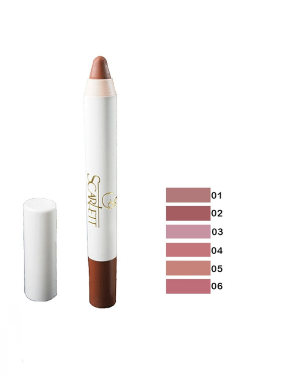 رژ لب مدادی اسکارلت شماره 06-فروشگاه اینترنتی آرایشی بهداشتی آزارو 