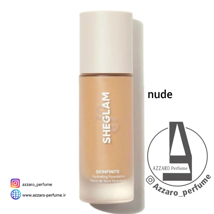 کرم پودر آبرسان پوست خشک شیگلم رنگ Nude حجم 30 میل-فروشگاه اینترنتی آرایشی بهداشتی آزارو 