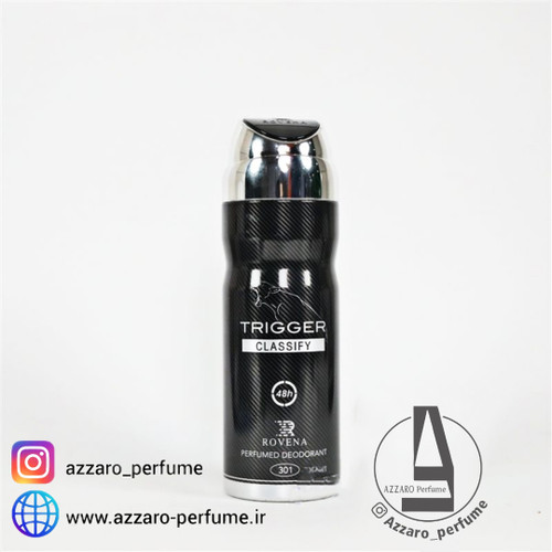 اسپری جگوار کلاسیک بلک مردانه روونا حجم 200 میل-فروشگاه اینترنتی آرایشی بهداشتی آزارو 