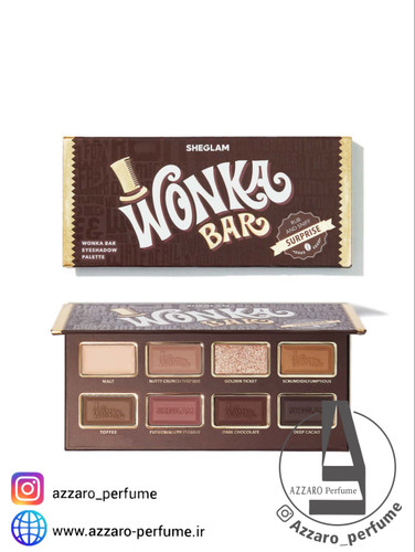 پالت سایه چشم 8 رنگ شکلاتی WILLY WONKA WONKA BAR شیگلم-فروشگاه اینترنتی آرایشی بهداشتی آزارو 
