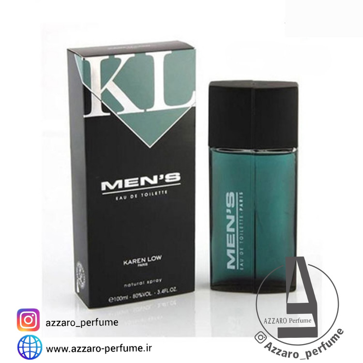 ادکلن مردانه منز KAREN LOW MENS حجم 100میل-فروشگاه اینترنتی آرایشی بهداشتی آزارو