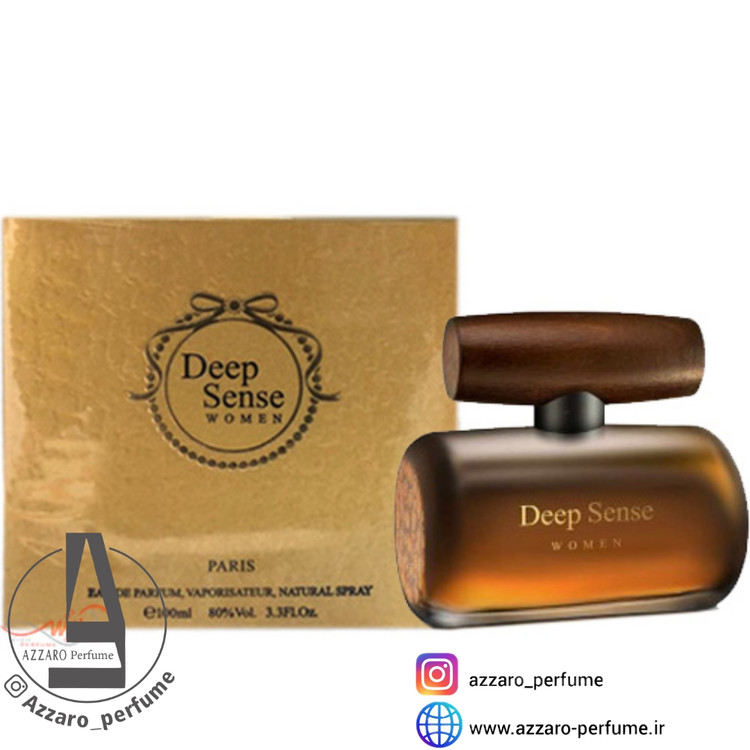 ادکلن زنانه دیپ سنس deep sense زنانه حجم 100 میل_فروشگاه اینترنتی آرایشی بهداشتی آزارو در شیراز