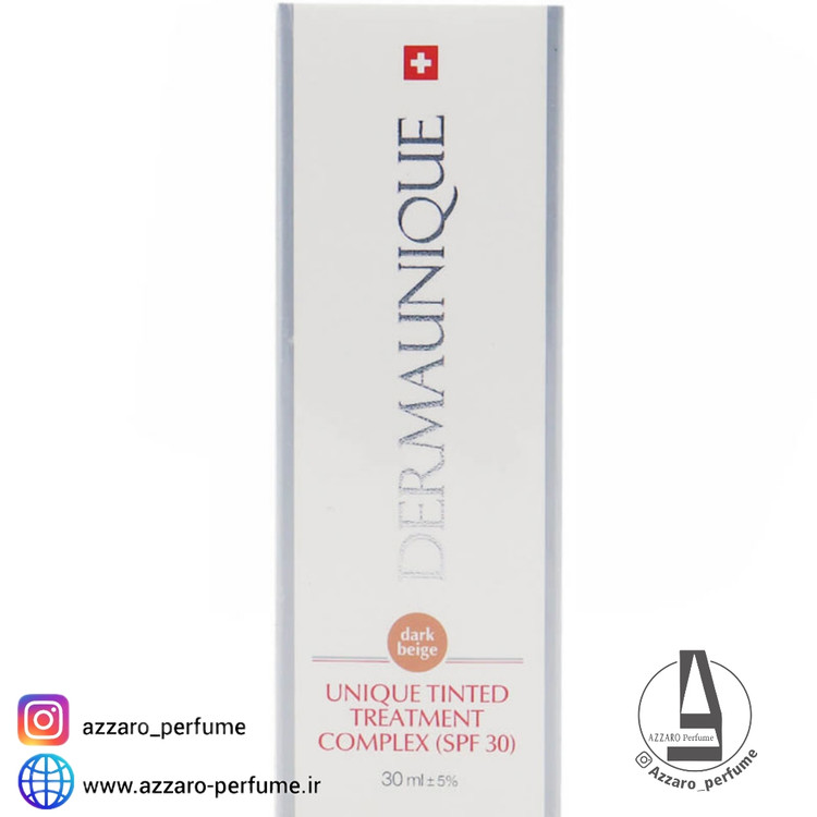 کرم مغذی و آبرسان انواع پوست بژ تیره با Spf 30 بژ تیره درمایونیک Dermaunique-فروشگاه اینترنتی آرایشی بهداشتی آزارو 