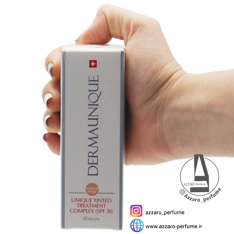 کرم مغذی و آبرسان انواع پوست بژ تیره با Spf 30 بژ تیره درمایونیک Dermaunique-فروشگاه اینترنتی آرایشی بهداشتی آزارو 