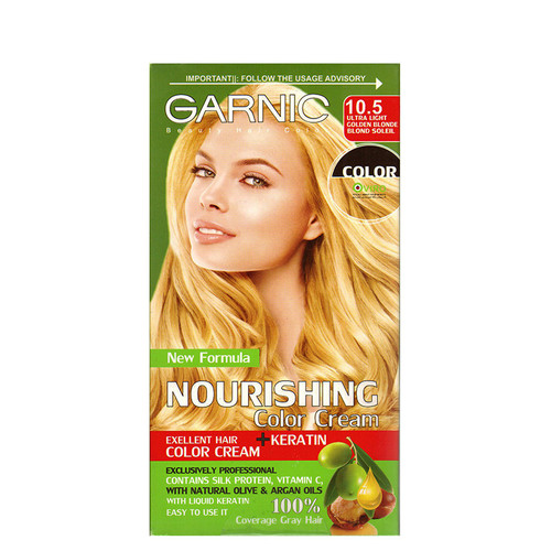 کیت رنگ موی زنانه گارنیک شماره 10.5حجم ۸۰ میل_فروشگاه اینترنتی آرایشی بهداشتی آزارو در شیراز