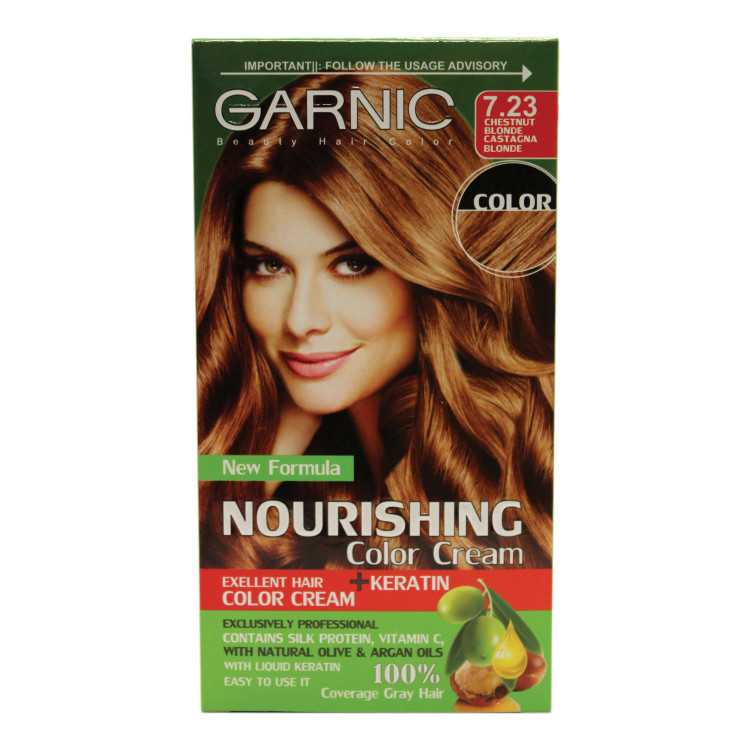 کیت رنگ مو زنانه گارنیک شماره 7.23 حجم ۸۰ میل_فروشگاه اینترنتی آرایشی بهداشتی آزارو در شیراز