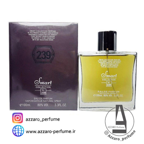 ادکلن مردانه اسمارت کالکشن شماره ۲۳۹ رایحه ۲۱۲ مردانه حجم ۱۰۰ میل-فروشگاه اینترنتی آرایشی بهداشتی آزارو 
