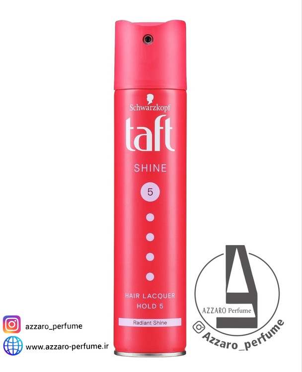 اسپری حالت دهنده و درخشان کننده موی برند تافت Taft Shine حجم 250 میل-فروشگاه اینترنتی آرایشی بهداشتی آزارو 