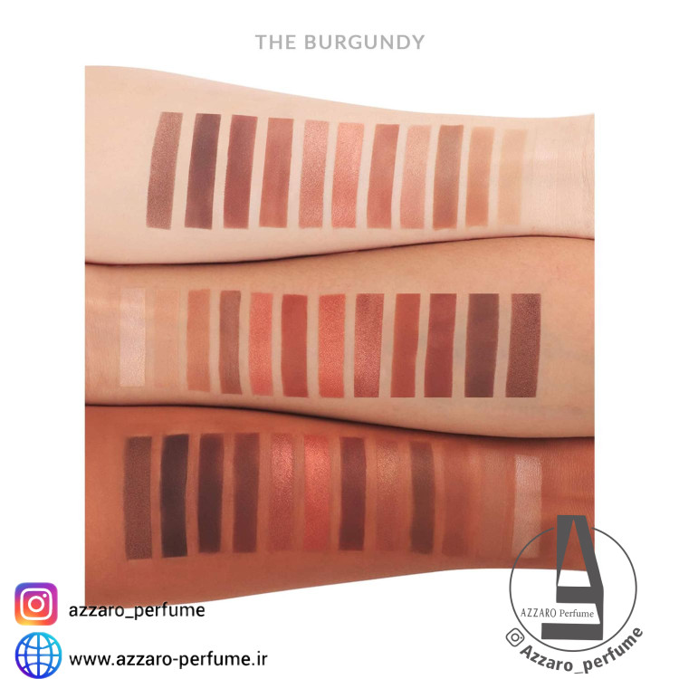 پالت سایه چشم12 رنگ Burgundy شیگلم -فروشگاه اینترنتی آرایشی بهداشتی آزارو 