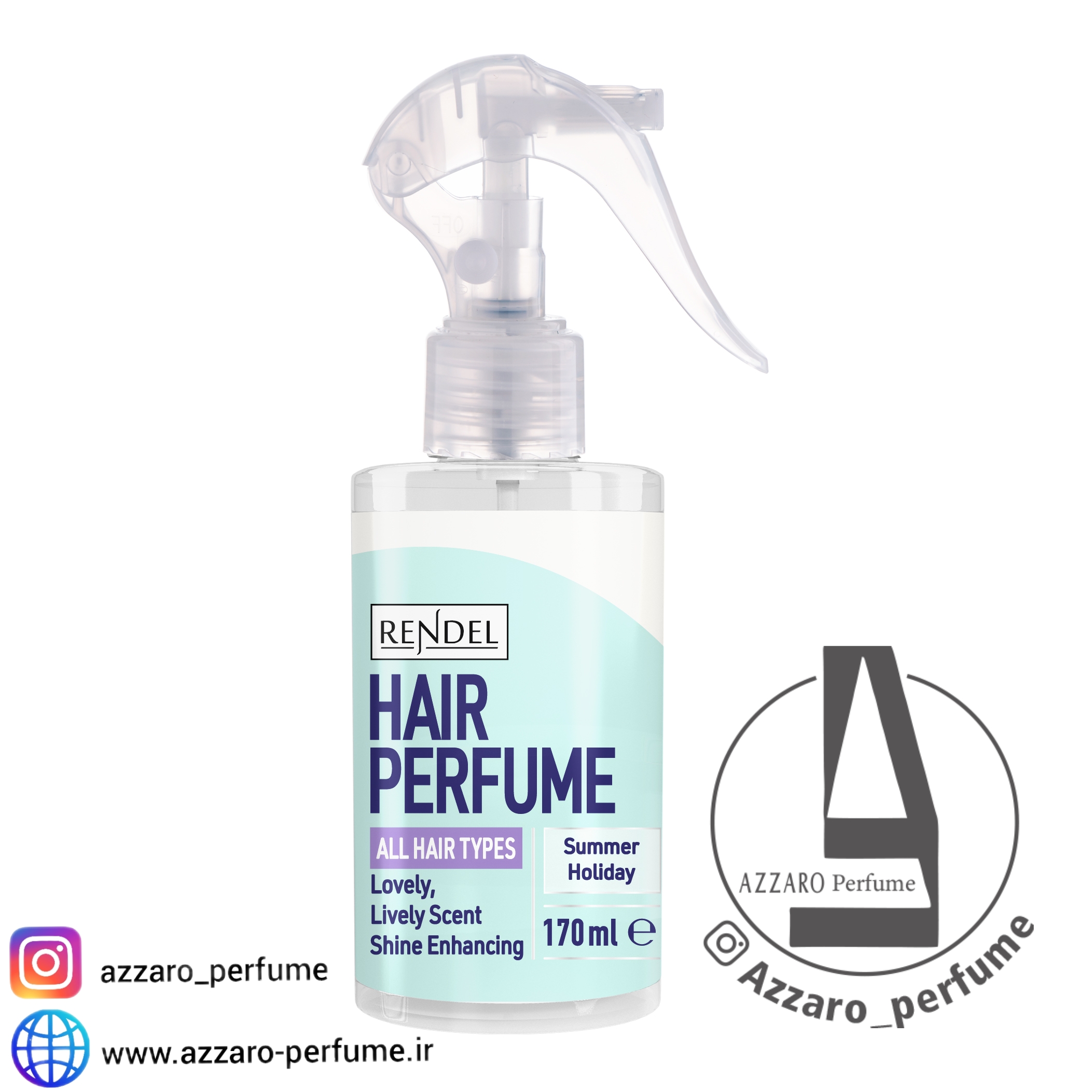 عطر مو رندل مدل Summer Holiday حجم 170 میل-فروشگاه اینترنتی آرایشی بهداشتی آزارو 