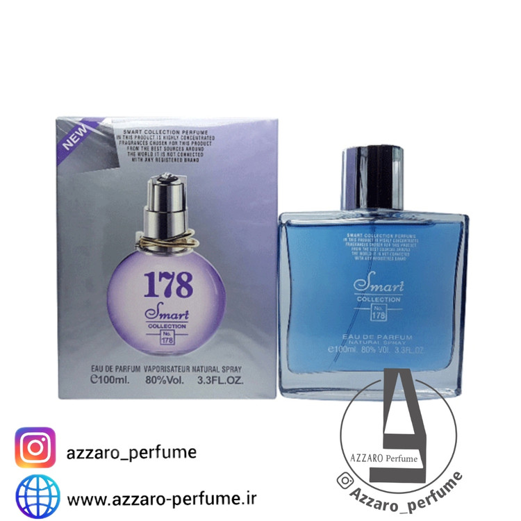 ادکلن زنانه اسمارت کالکشن شماره ۱۷۸ رایحه لانوین اکلت حجم 100 میل-فروشگاه اینترنتی آرایشی بهداشتی آزارو در شیراز