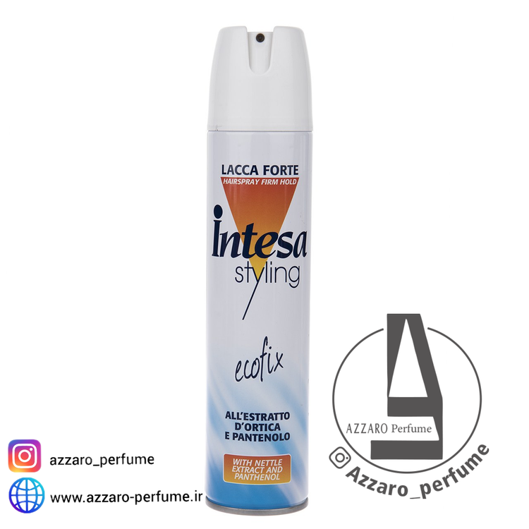 اسپری موی حالت دهنده قوی اینتسا سری Styling مدل Ecofix حجم 300 میل-فروشگاه اینترنتی آرایشی بهداشتی آزارو در شیراز