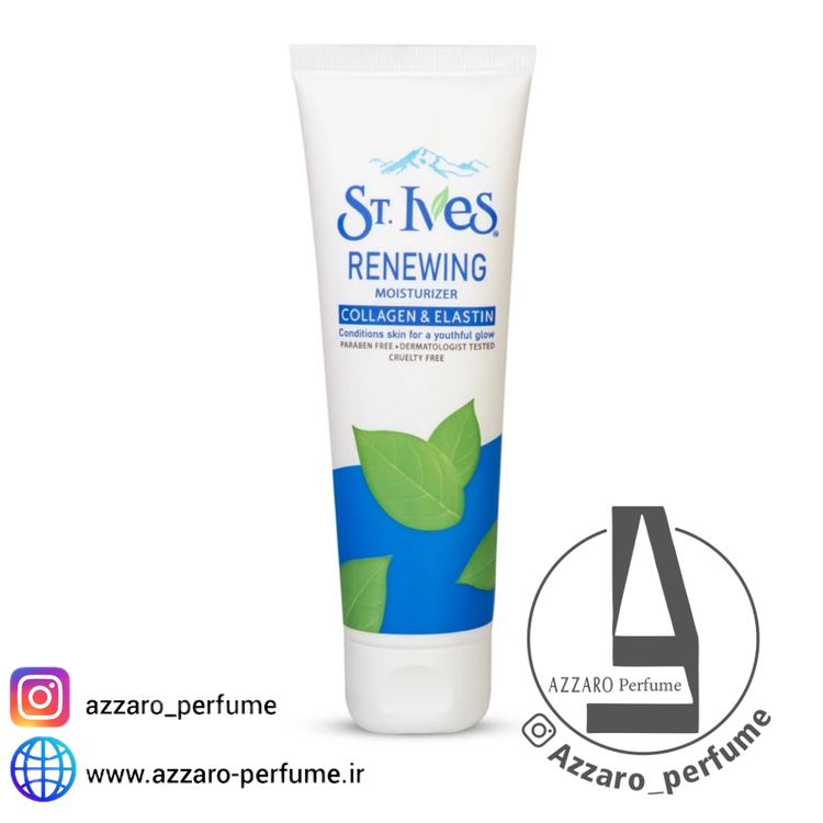 کرم مرطوب کننده دست و صورت اس تی.ایوز مدل RENEWING حجم 90 میل_فروشگاه اینترنتی آرایشی بهداشتی آزارو در شیراز