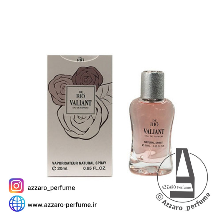 ادکلن زنانه والنتینو (ولنتینو) سه گل ریو کالکشن مدل ریو والیانت Rio Valiant حجم 20 میل-فروشگاه اینترنتی آرایشی بهداشتی آزارو در شیراز