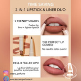 خط لب و رژ لب دو سر شیگلم رنگ deep caramel_فروشگاه اینترنتی آرایشی بهداشتی آزارو در شیراز