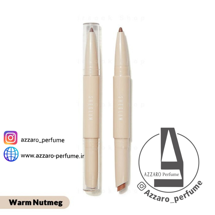 خط لب و رژ لب دو سر شیگلم رنگ warm nutmeg_فروشگاه اینترنتی آرایشی بهداشتی آزارو در شیراز