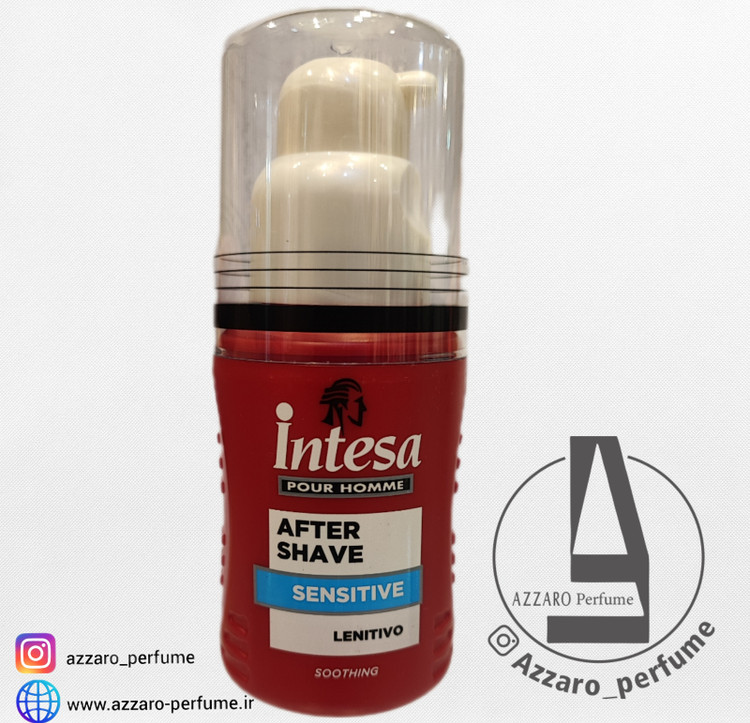 افتر شیو پمپی اینتسا مدل sensitive lenitivo ضد حساست حجم 100 میل-فروشگاه اینترنتی آرایشی بهداشتی آزارو در شیراز
