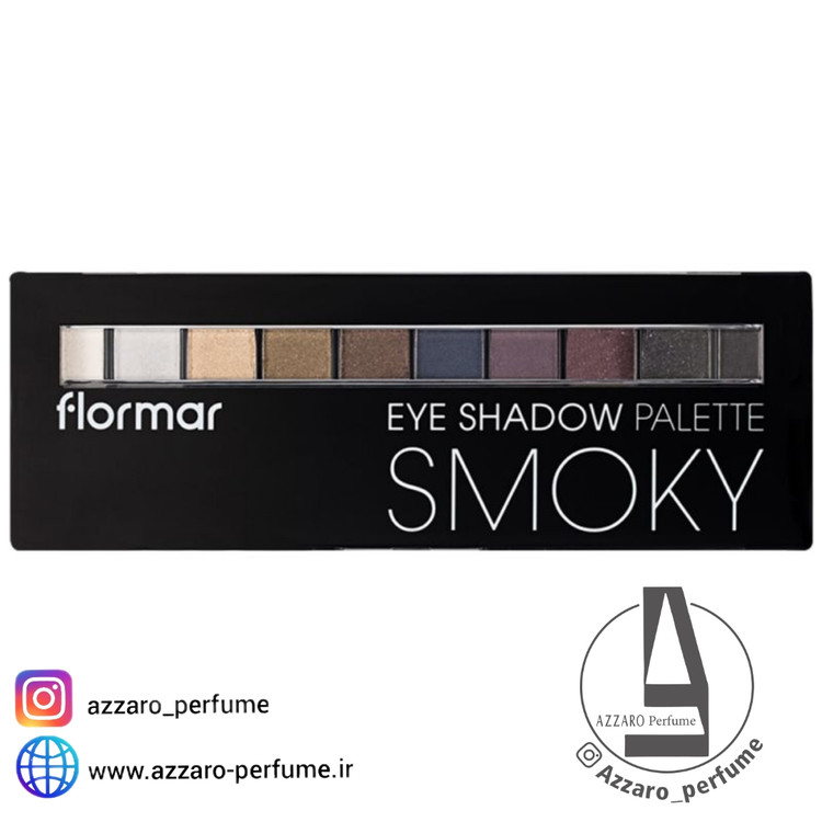 پالت سایه 10 رنگ اسموکی فلورمار Flormar-فروشگاه اینترنتی آرایشی بهداشتی آزارو در شیراز