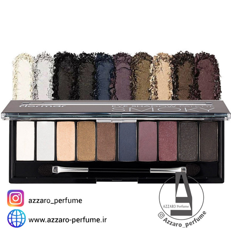 پالت سایه 10 رنگ اسموکی فلورمار Flormar-فروشگاه اینترنتی آرایشی بهداشتی آزارو در شیراز