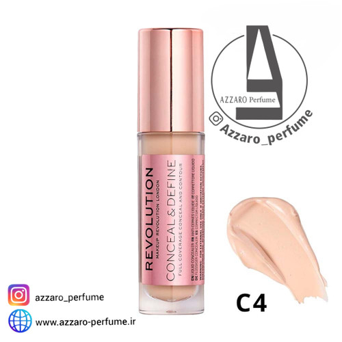 کانسیلر رولوشن مدل CONCEAL & DEFINE شماره C4 اورجینال-فروشگاه اینترنتی آرایشی بهداشتی آزارو