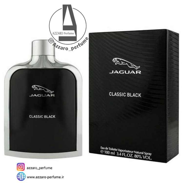 عطر ادکلن جگوار کلاسیک بلک مشکی حجم 100 میل-فروشگاه اینترنتی آرایشی بهداشتی آزارو 