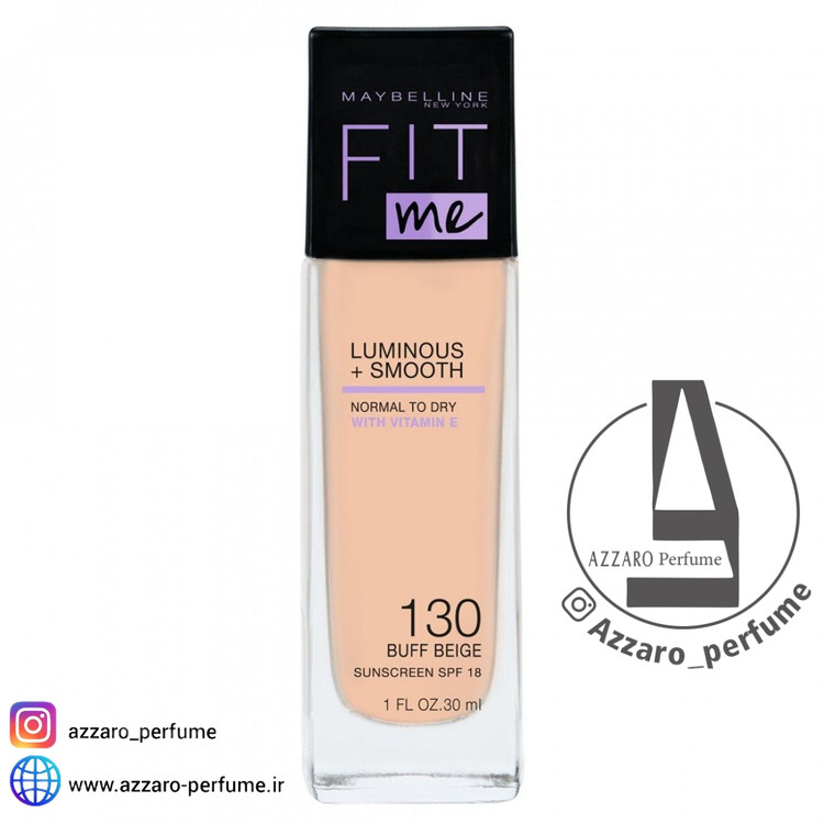 کرم پودر اورجینال میبلین مدلfite me شماره 130-فروشگاه اینترنتی آرایشی بهداشتی آزارو