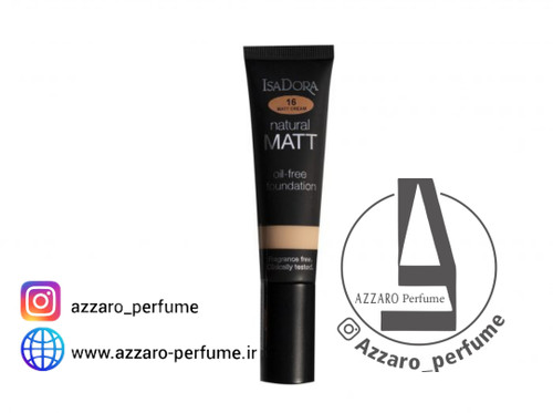 کرم پودر ایزادورا مدل Natural Matt شماره 16-فروشگاه اینترنتی آرایشی بهداشتی آزارو 