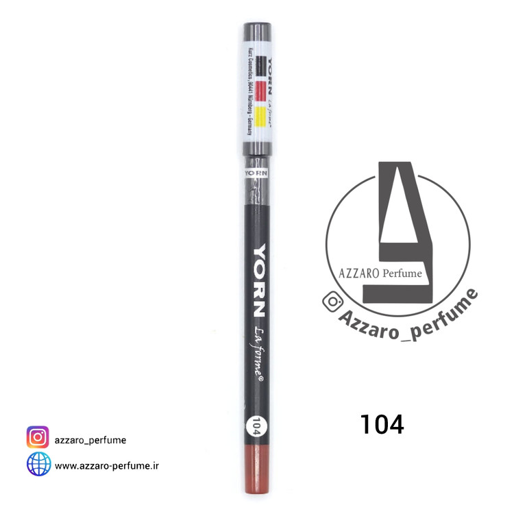 مداد لب یورن شماره 104_فروشگاه اینترنتی آرایشی بهداشتی آزارو در شیراز