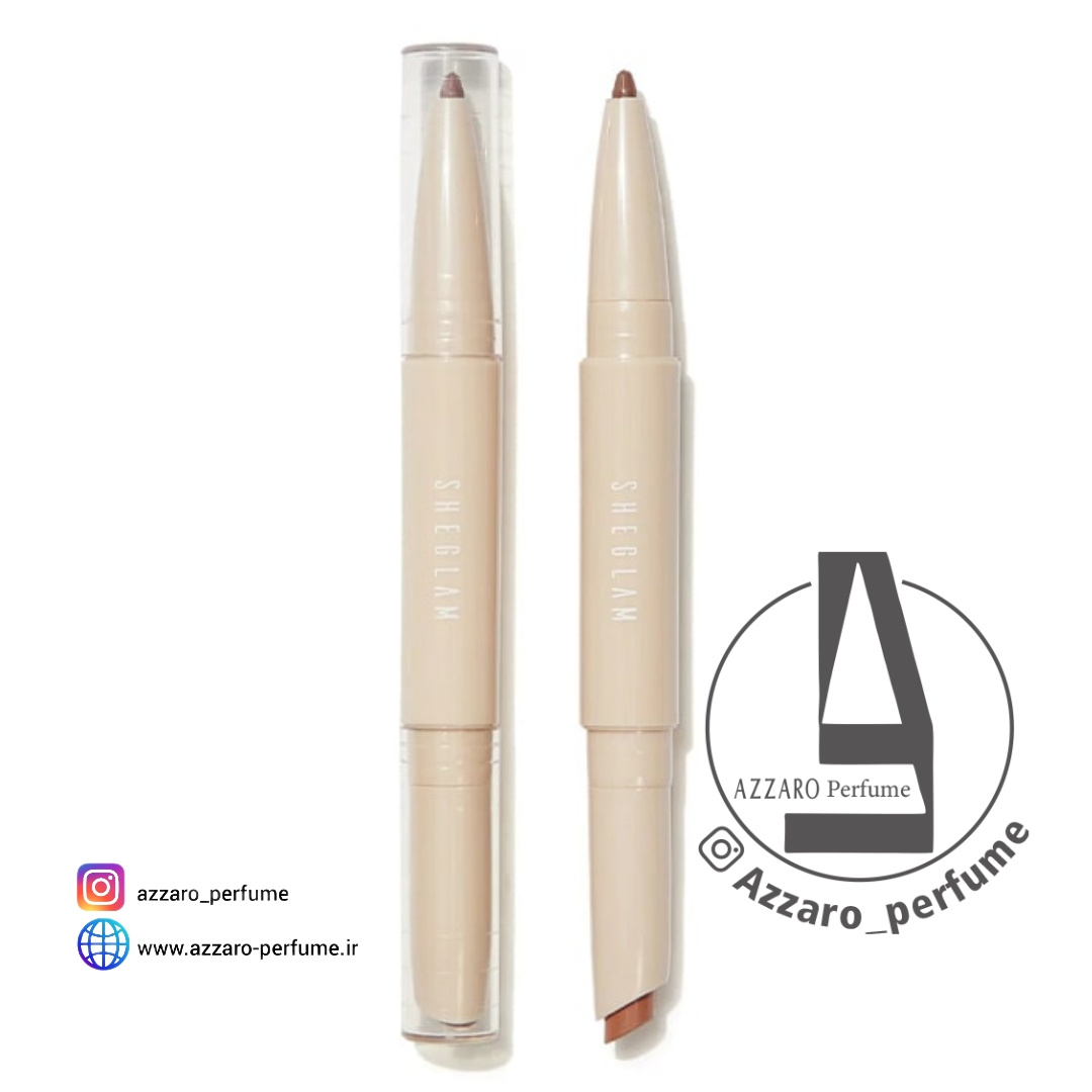 رژلب و خط لب دو سر شیگلم SHEGLAM رنگ warm nutmeg اصل،اورجینال_فروشگاه اینترنتی آرایشی و بهداشتی آزارو در شیراز