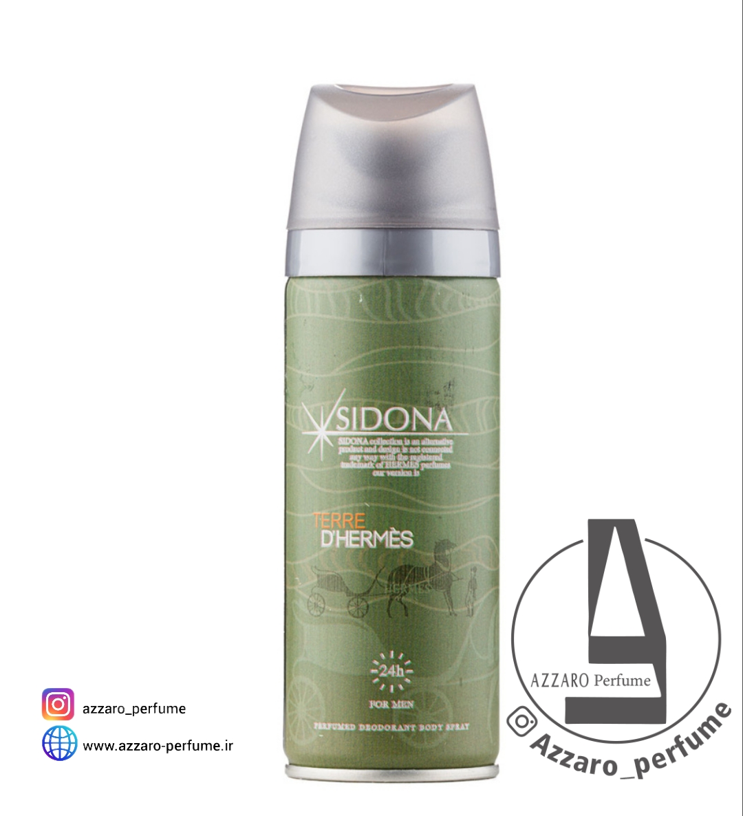 اسپری بدن مردانه سیدونا مدل Terre Dhermes حجم 200میل-فروشگاه اینترنتی آرایشی بهداشتی آزارو