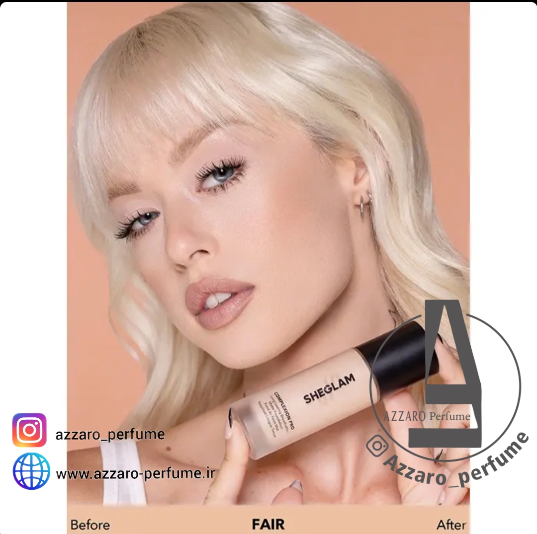 کرم پودر مات و بادوام شیگلم مدل Complexion Pro رنگ fair حجم 30 میل_فروشگاه اینترنتی آرایشی بهداشتی آزارو