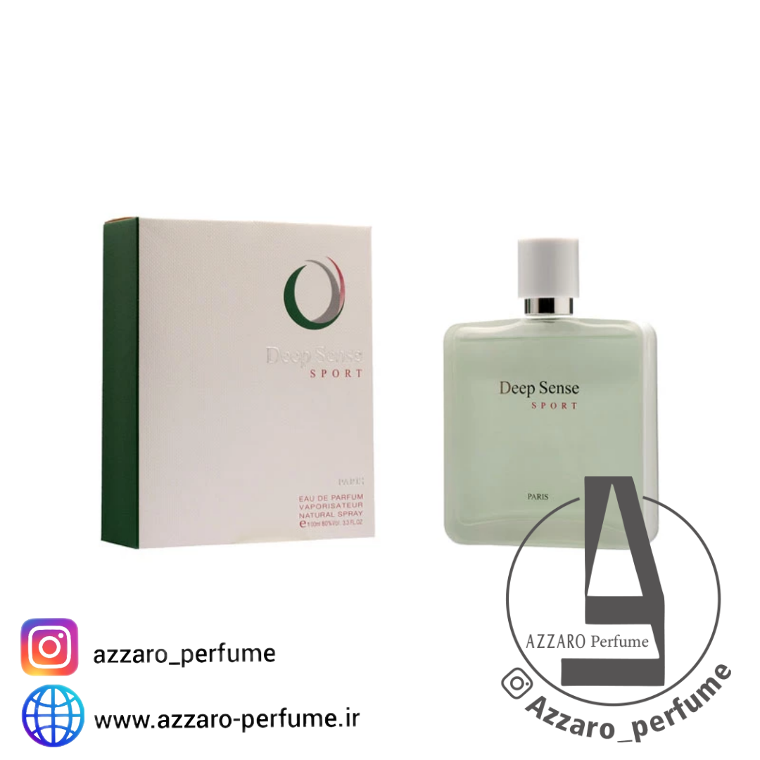ادکلن مردانه دیپ سنس اسپرت سفید حجم 100 میل-فروشگاه اینترنتی آرایشی بهداشتی آزارو