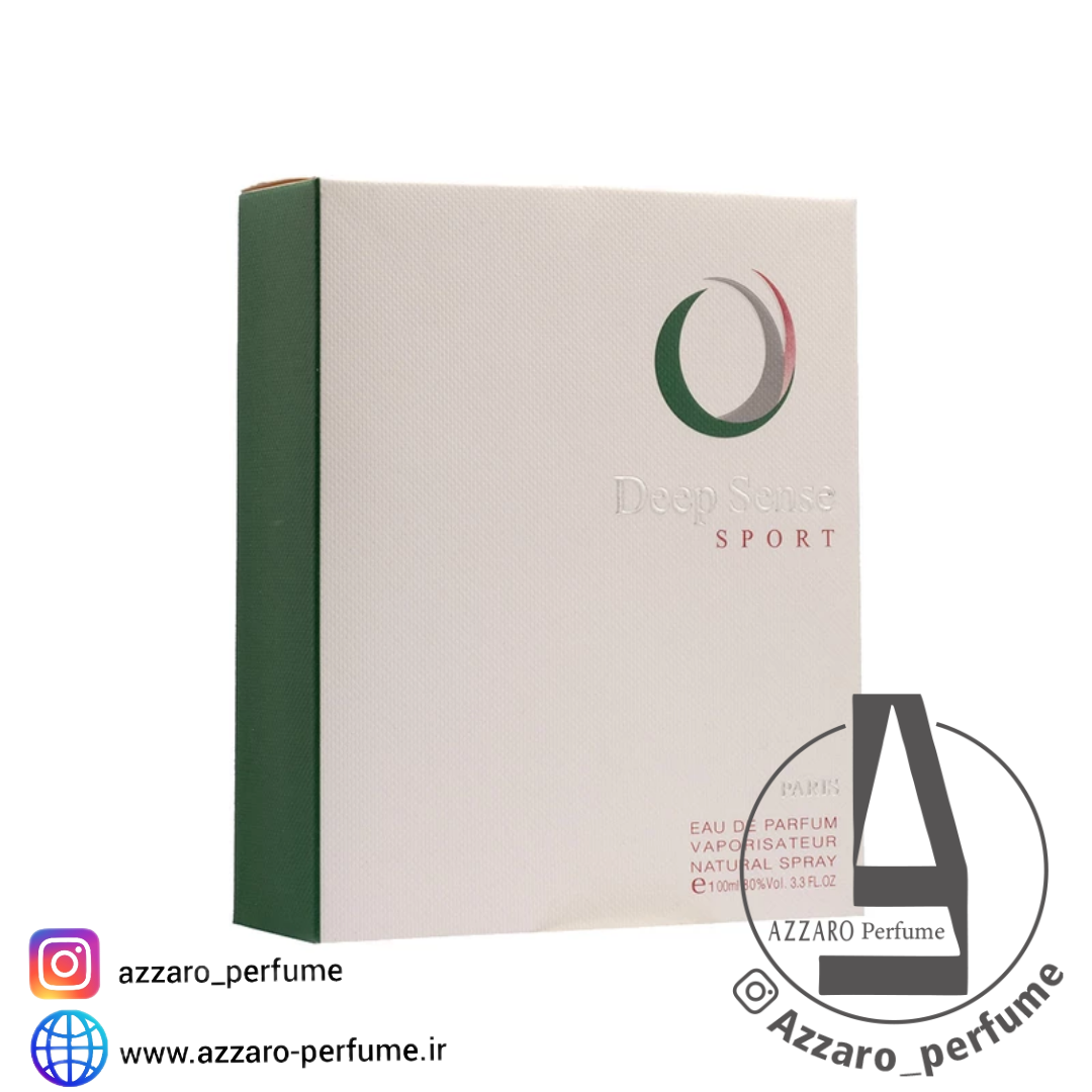 ادکلن مردانه دیپ سنس اسپرت سفید حجم 100 میل-فروشگاه اینترنتی آرایشی بهداشتی آزارو