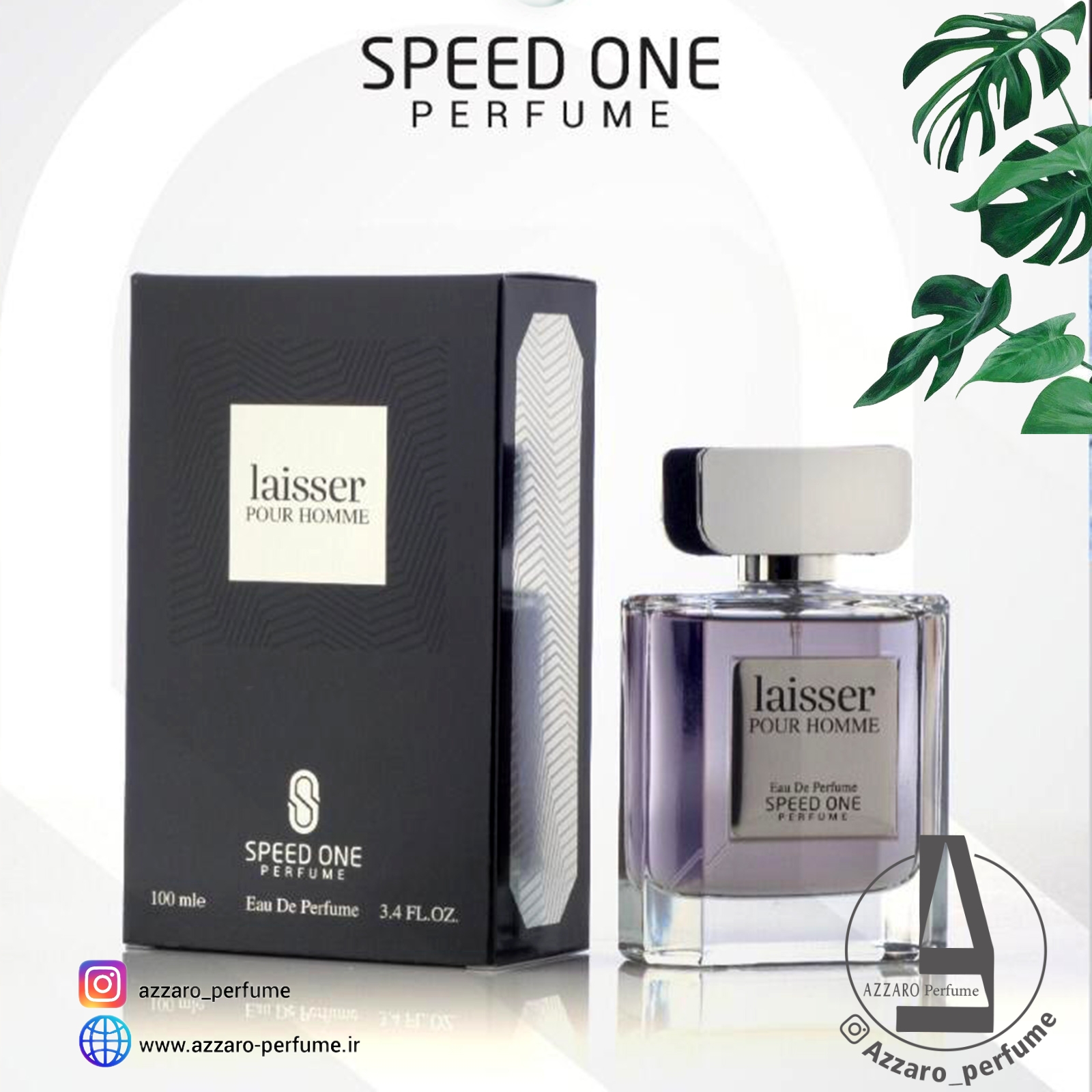 ادکلن مردانه Laisser برند اسپید وان Speed One رایحه DOLCE & GABBANA حجم 100 میل-فروشگاه اینترنتی آرایشی بهداشتی آزارو